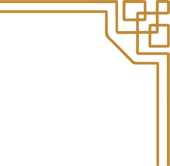 Taj Palace Gold Corner Ornament