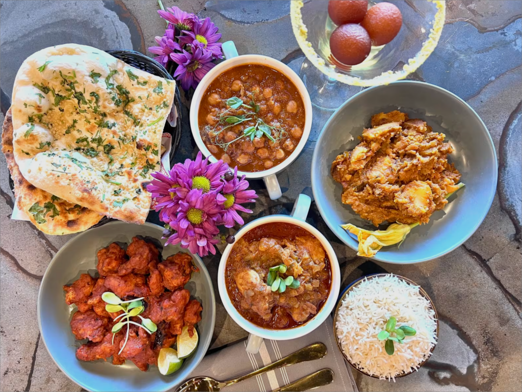 Taj Palace City Cast Las Vegas Food Platter